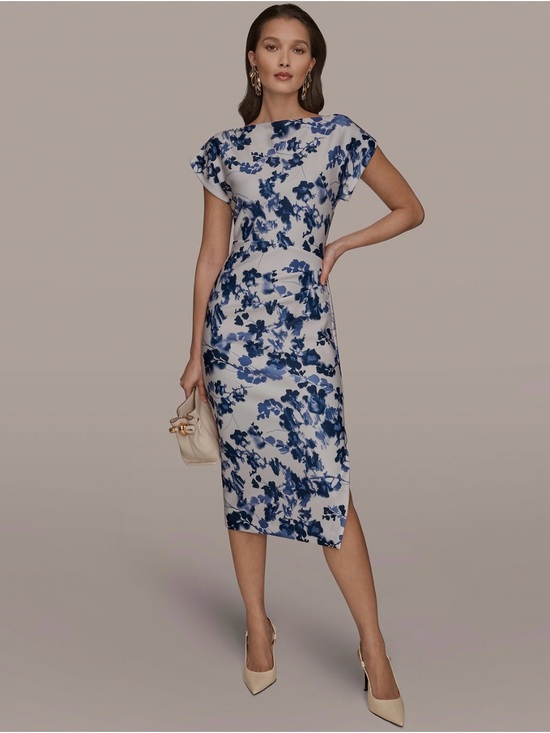 Donna Karan Dresses & Skirts - NWT Donna Karan Women's Boat Neck Midi Dress. Size 14.